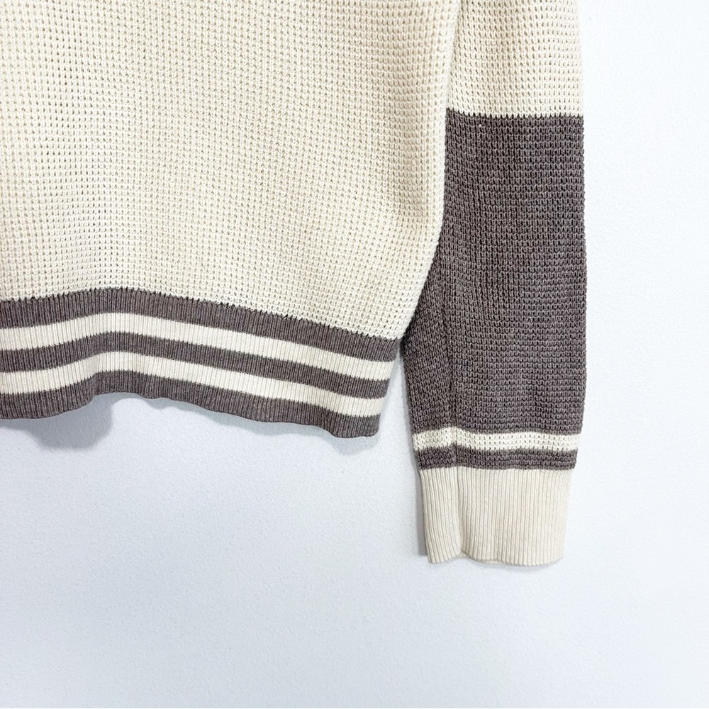 BOGO! Faherty Throwback Waffle Knit Pullover Crea… - image 5